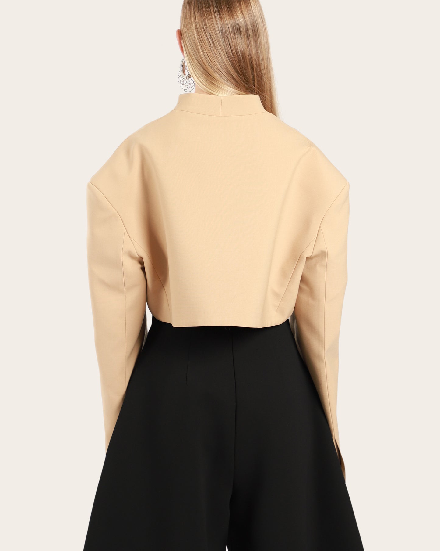 Cropped Tuxedo Jacket
