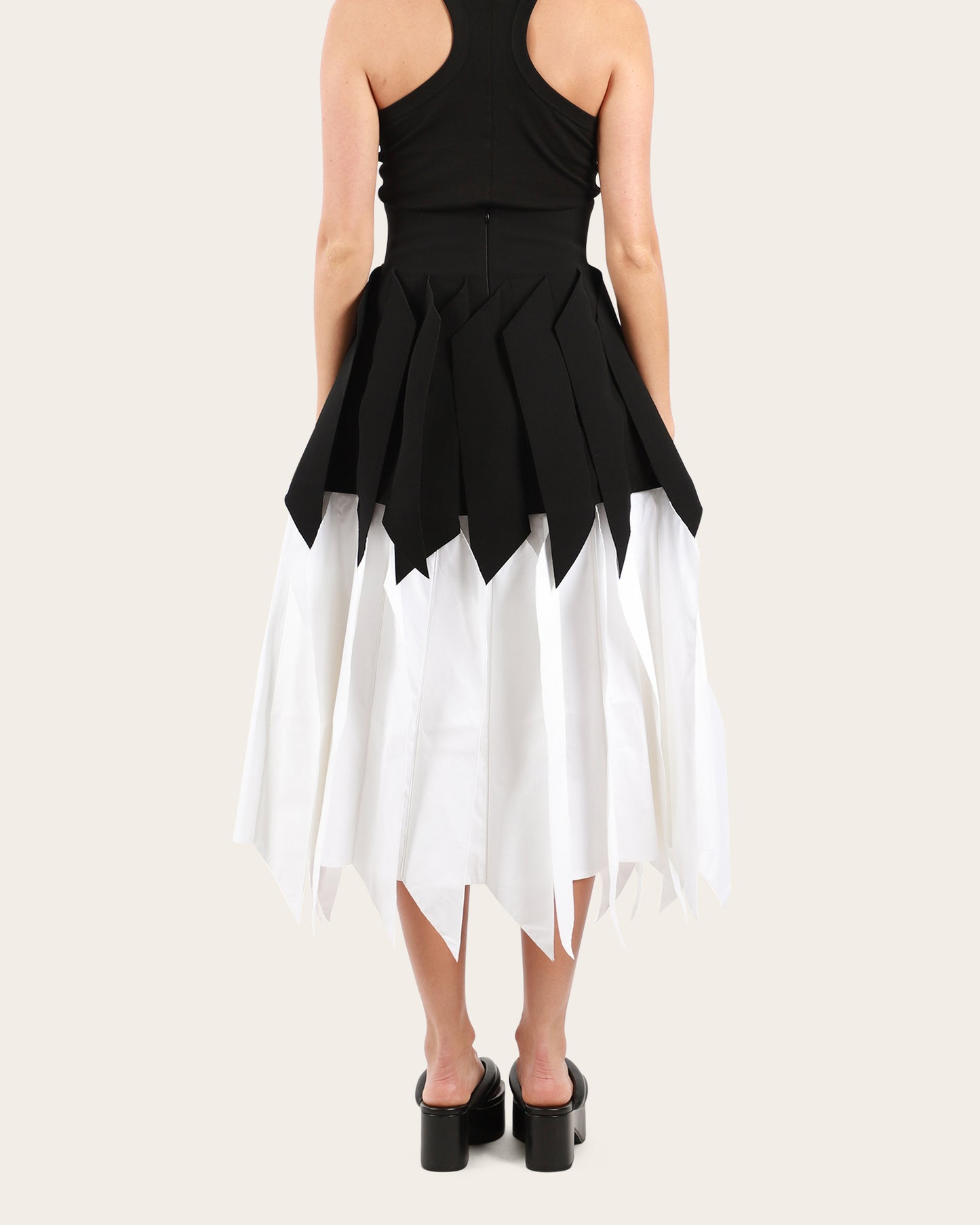 A Line Skirt with Panel
