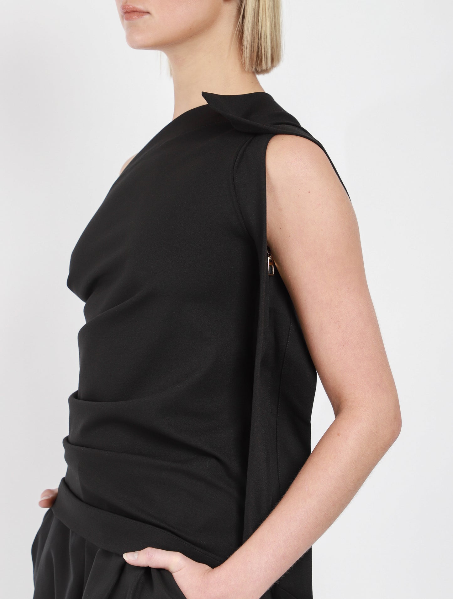 X Colville One Shoulder Jersey Top