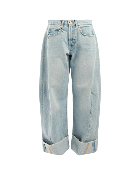 Relaxed Cuffed Lasso Jeans