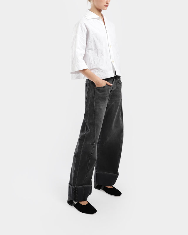 Relaxed Cuffed Lasso Jeans