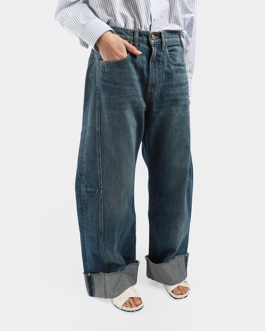 Relaxed Cuffed Lasso Jeans