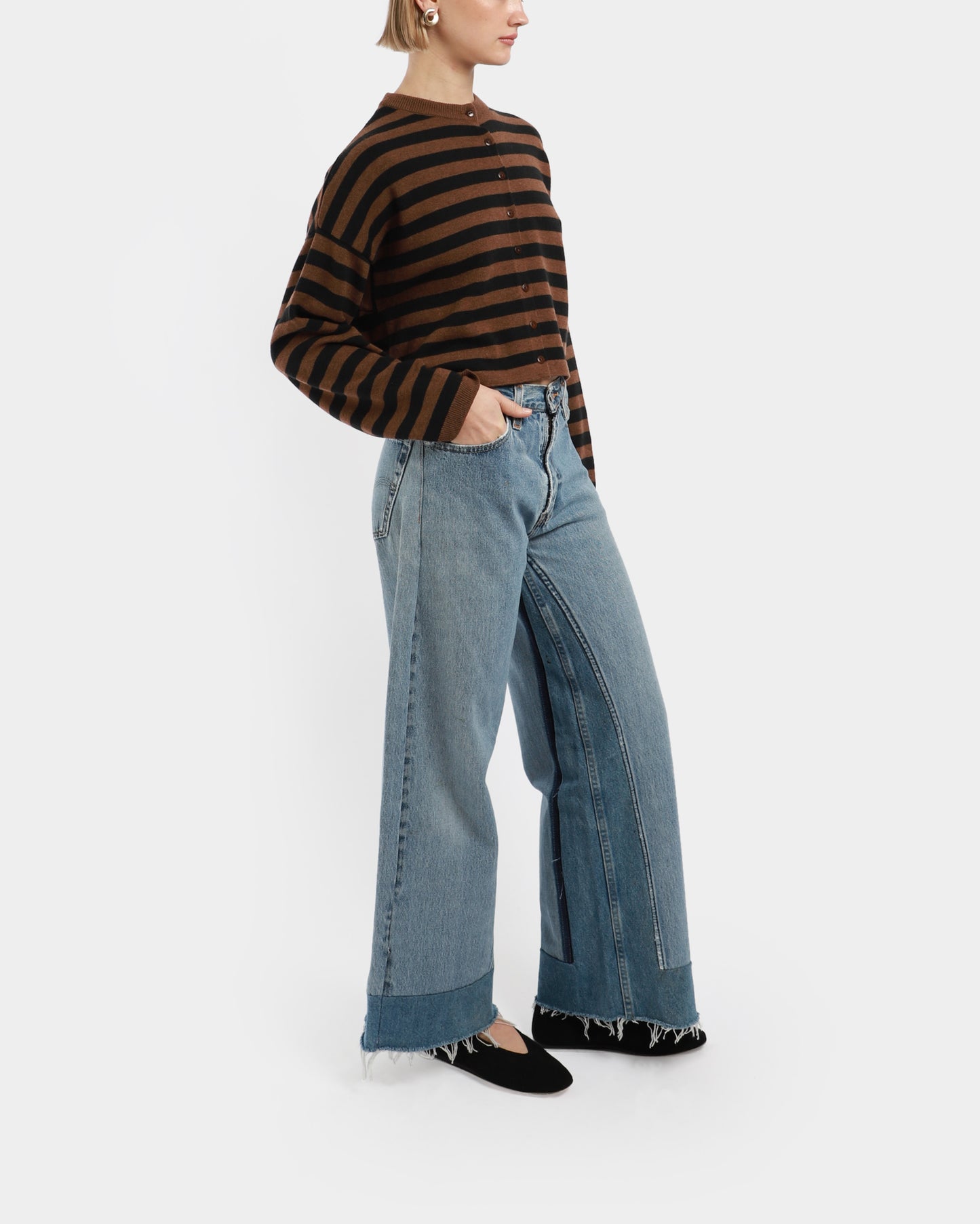 Reworked Culotte Jeans