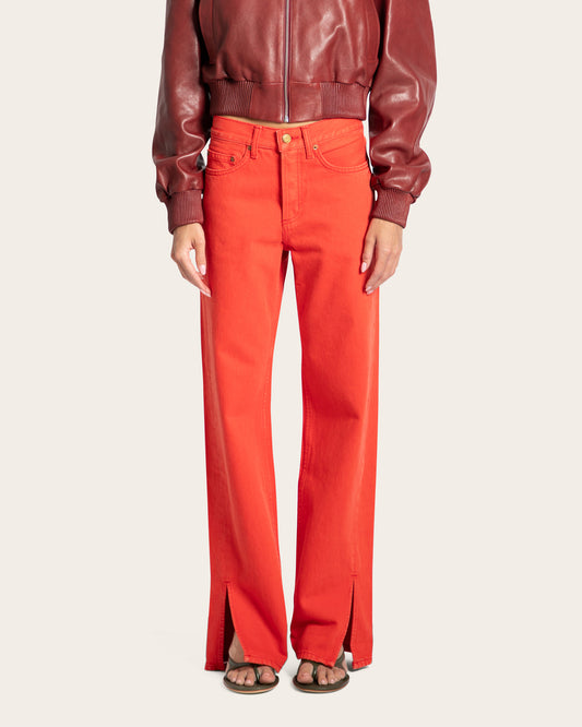 Charlot Split Hem Jeans