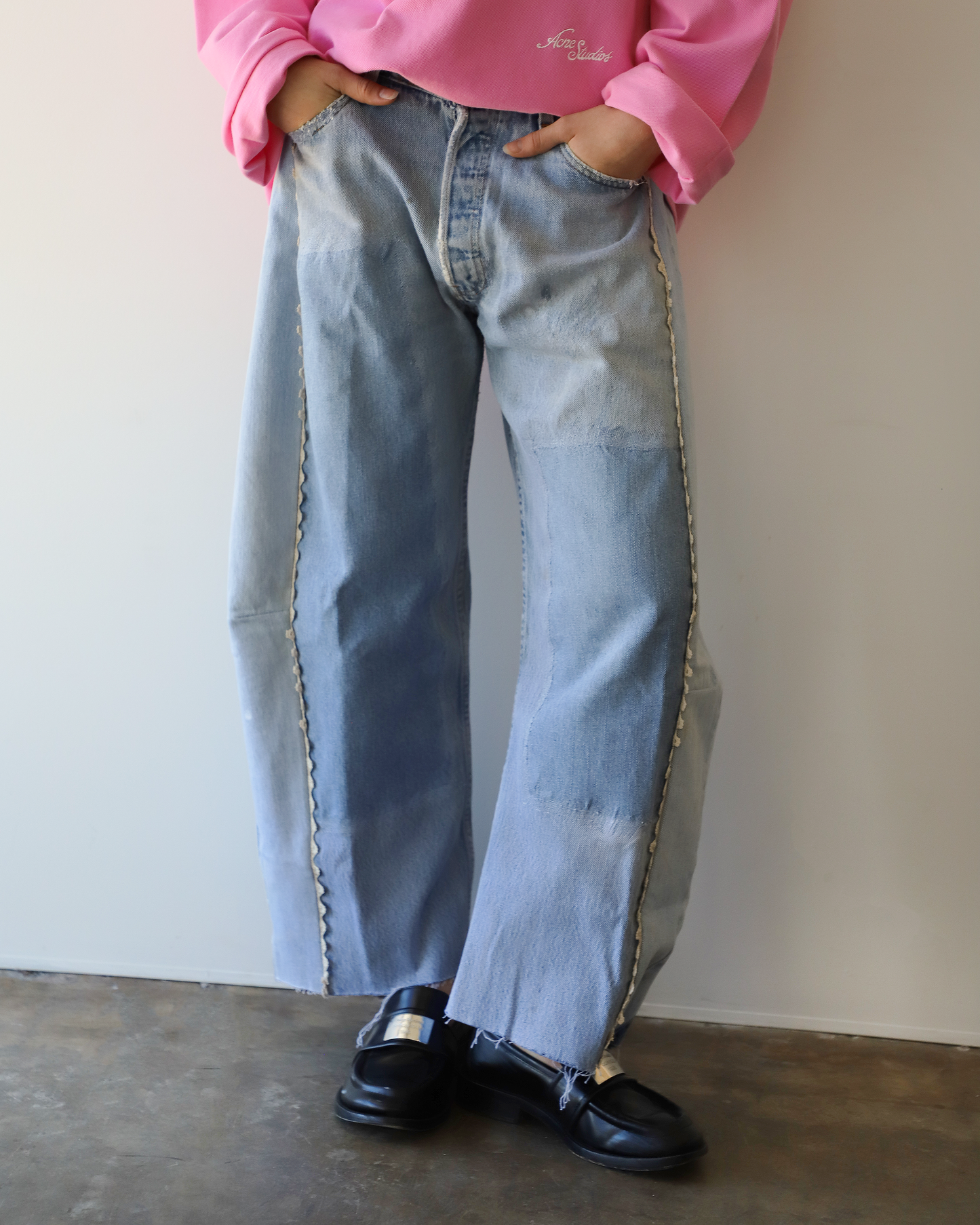 Vintage Lasso Jeans With Lace