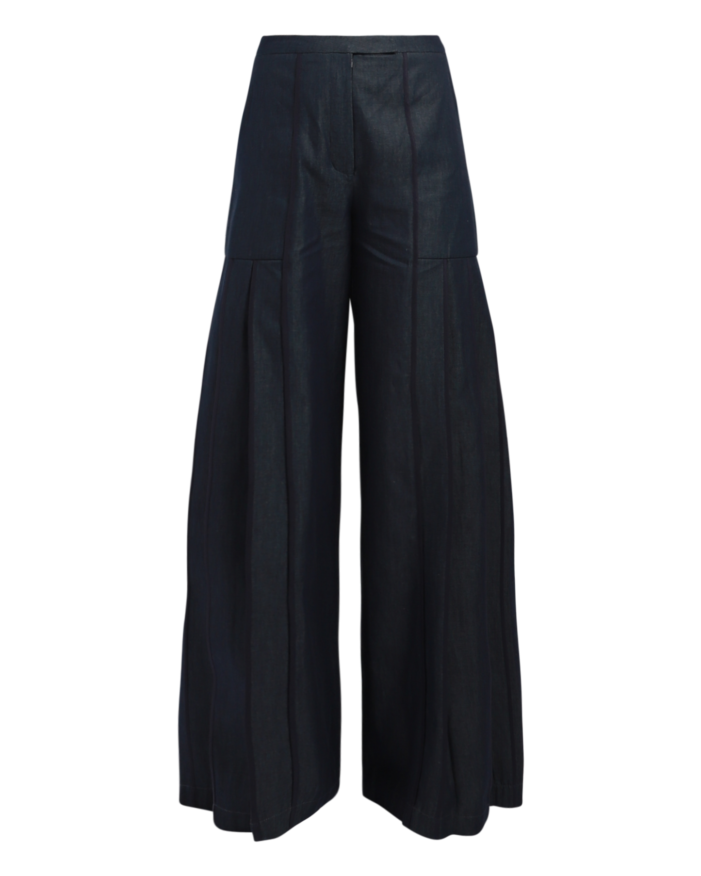 Denim Panelled Binding Trousers