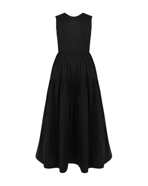 cecilie-bahnsen-ruth-cotton-gown-black