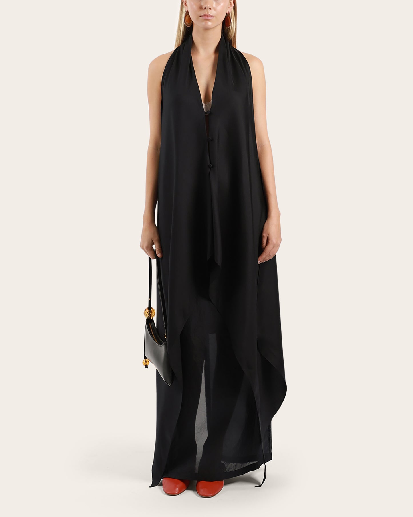 Draped Sleeveless Top
