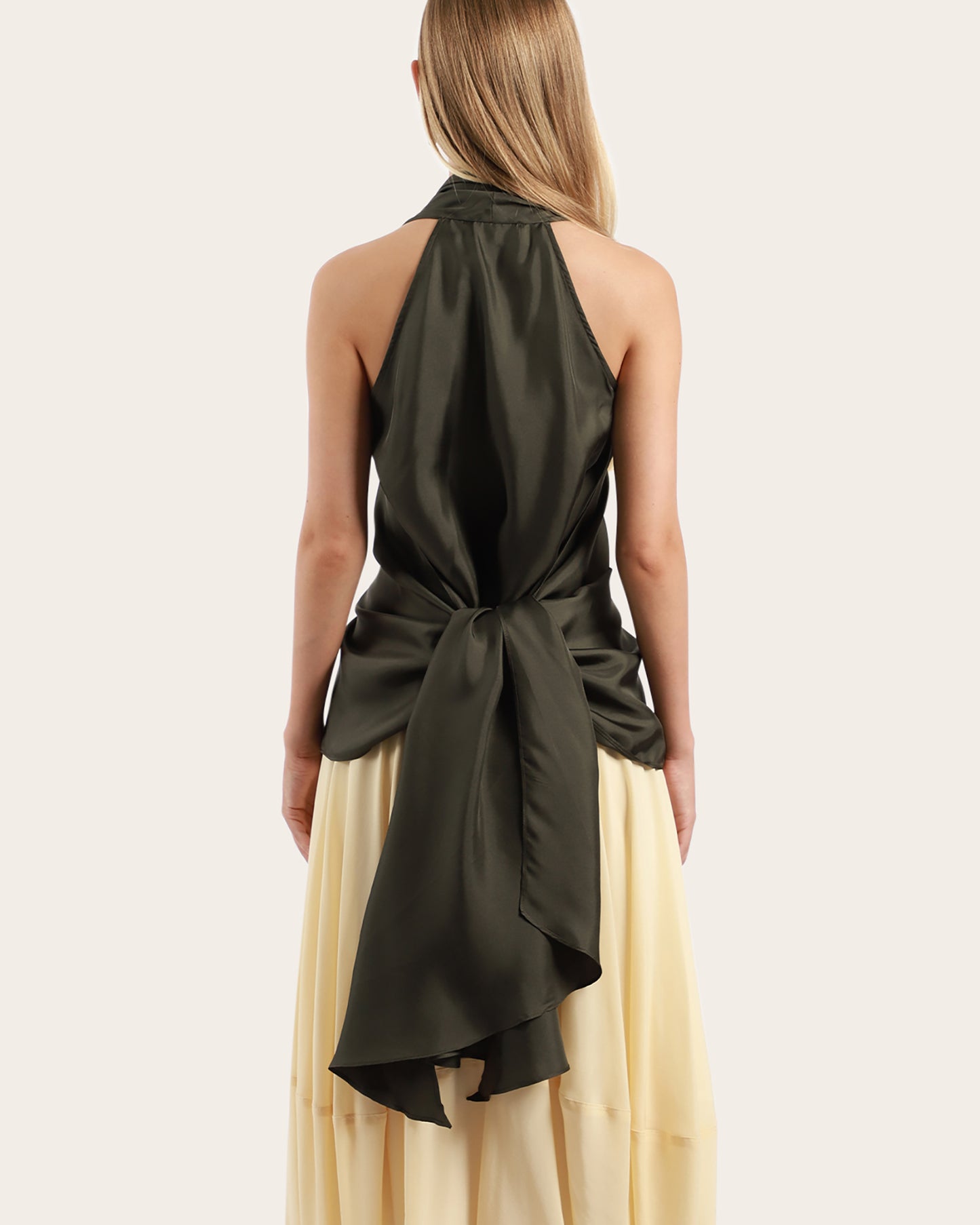 Draped Sleeveless Top