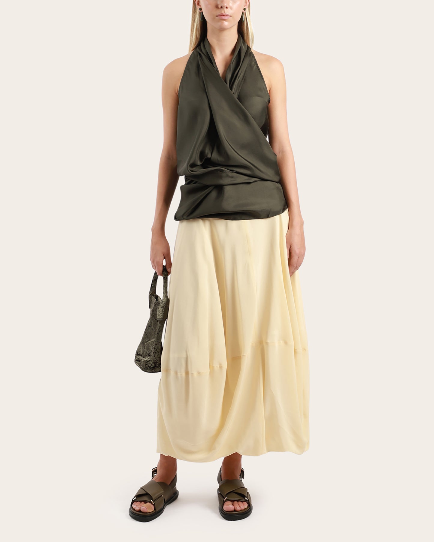 Draped Sleeveless Top