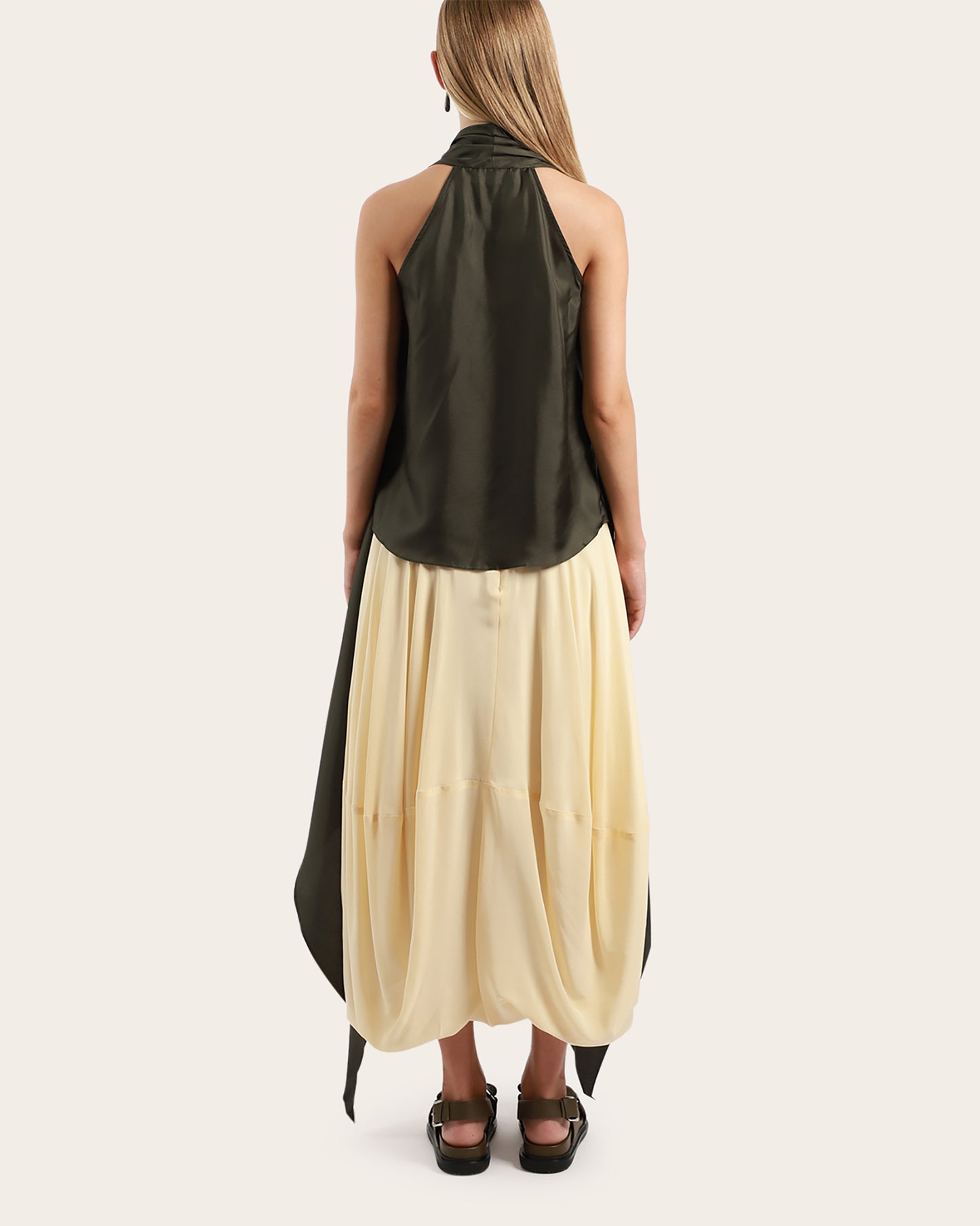 Draped Sleeveless Top