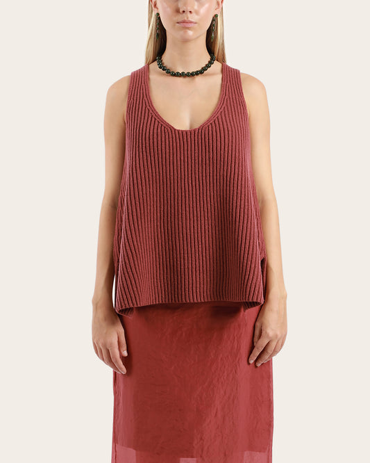 Oversized Rib Wool Tank