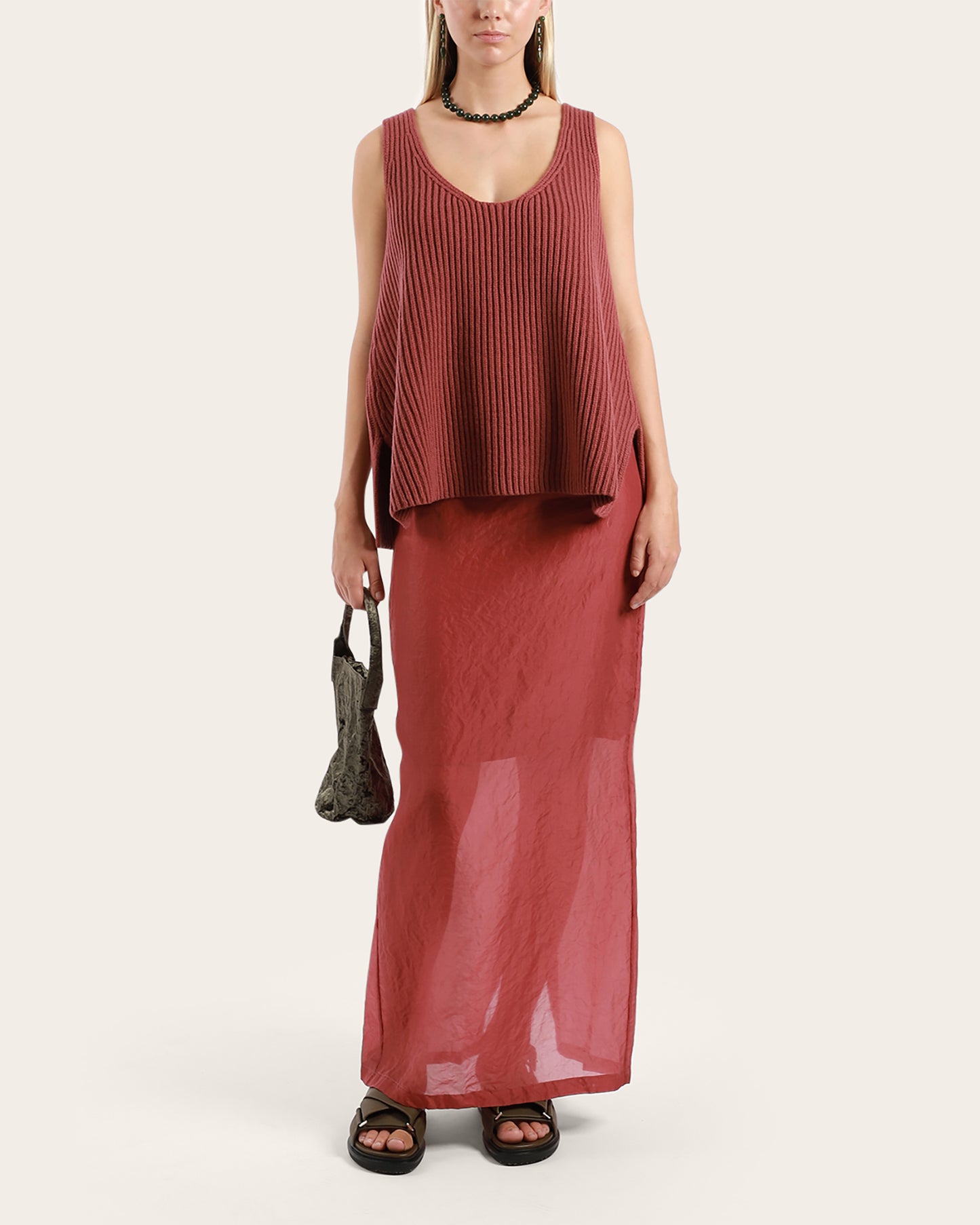 Oversized Rib Wool Tank