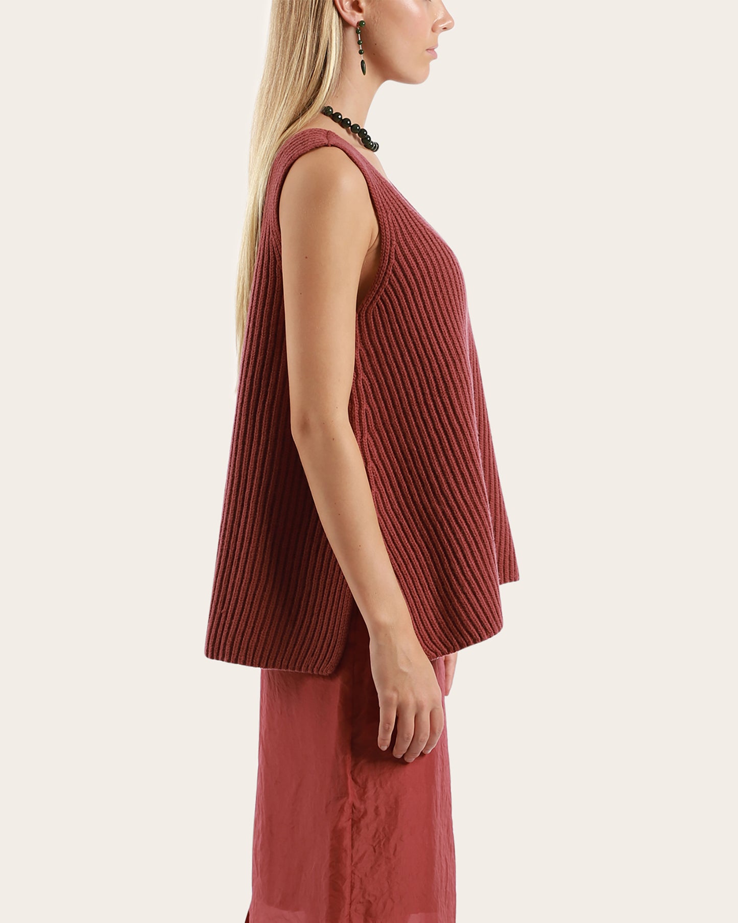 Oversized Rib Wool Tank