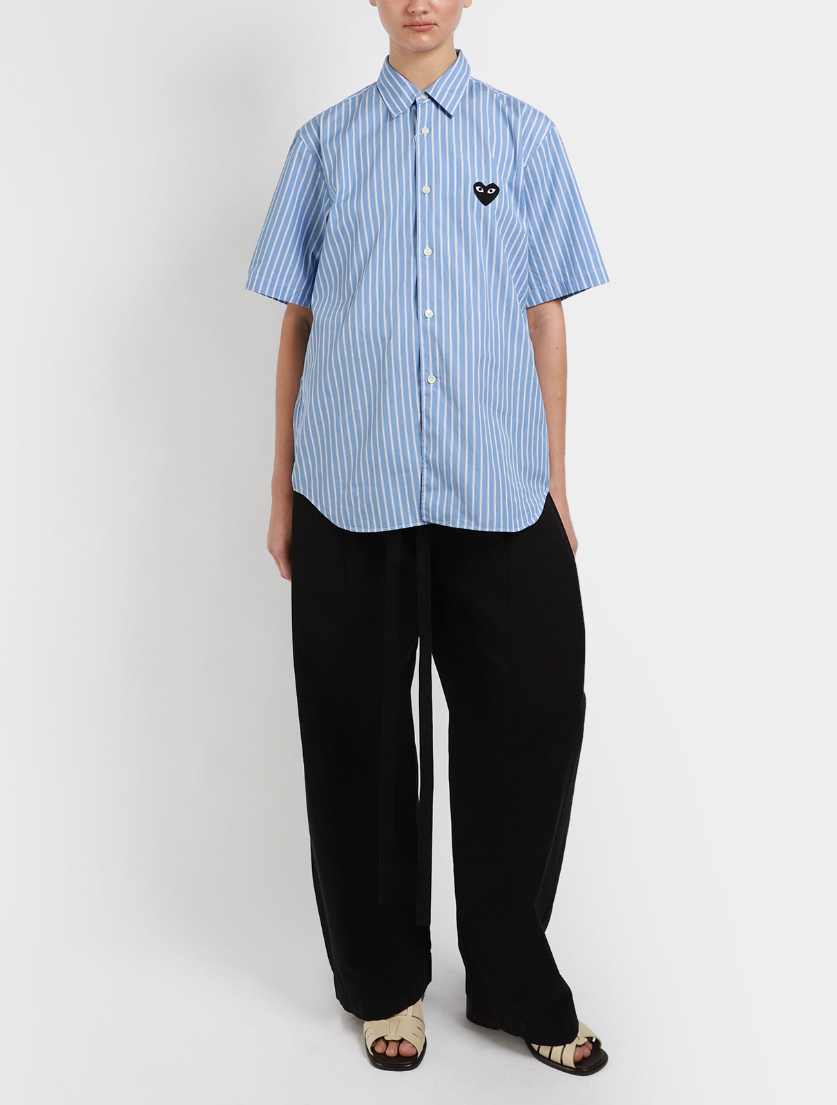 Unisex Short Sleeve Varied Stripe Shirt