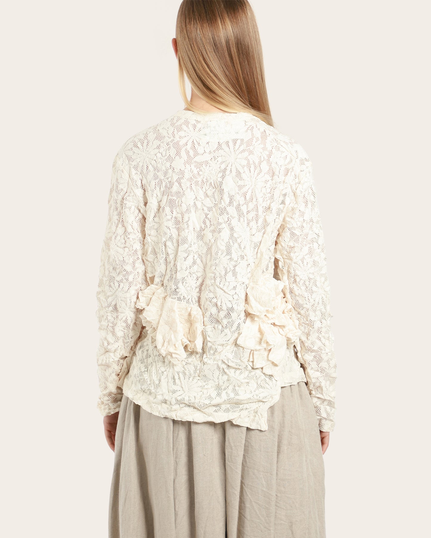 Lace Ruffle Top