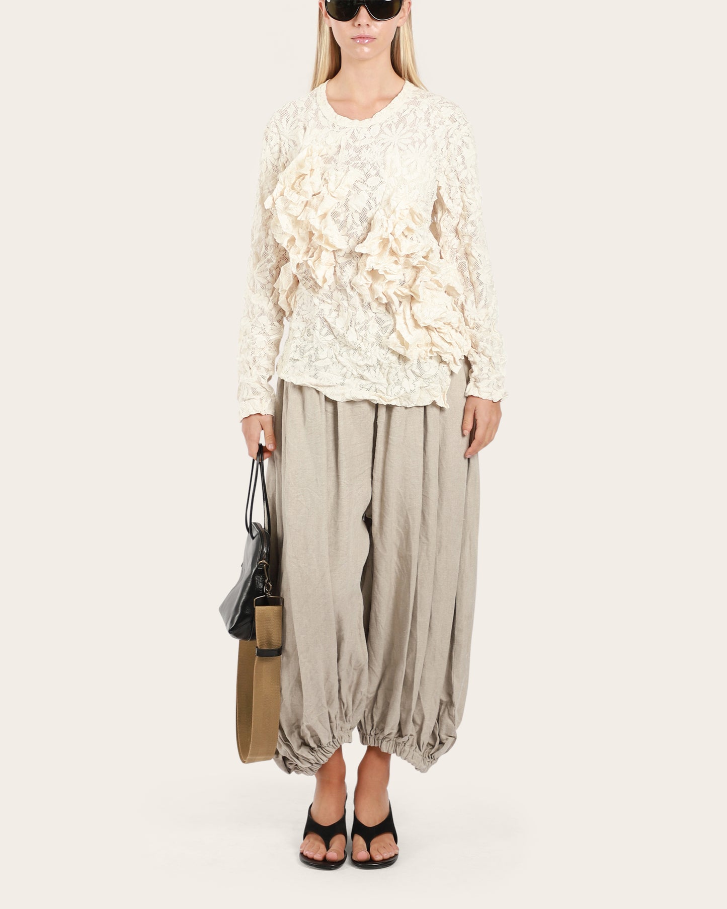 Lace Ruffle Top