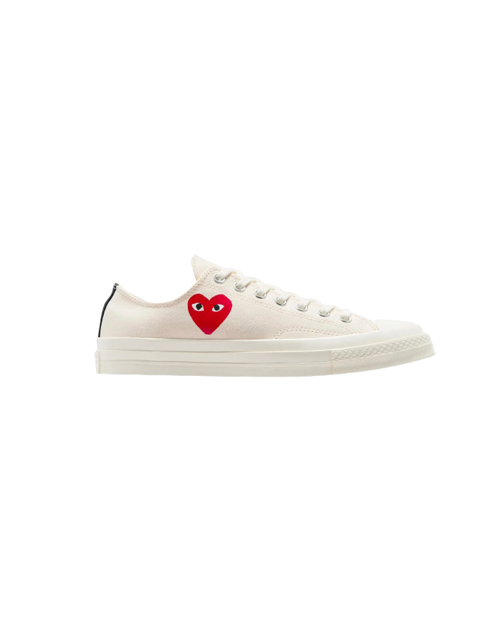 PLAY X Converse Chuck 70 Small Heart Low Top Sneakers