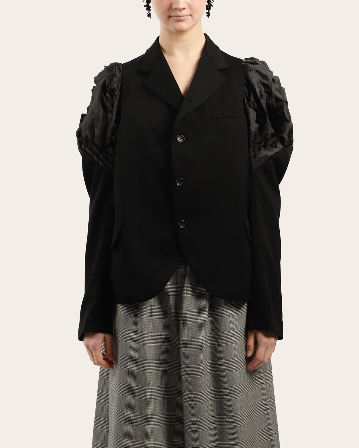 Shoulder Ruffle Jacket