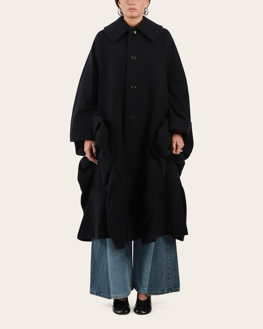 Bow Wool Coat