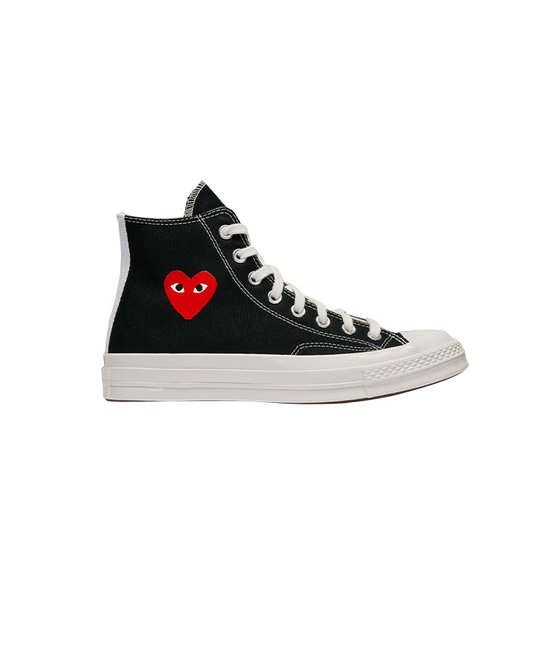 PLAY X Converse Chuck 70 Small Heart Hi Top Sneakers