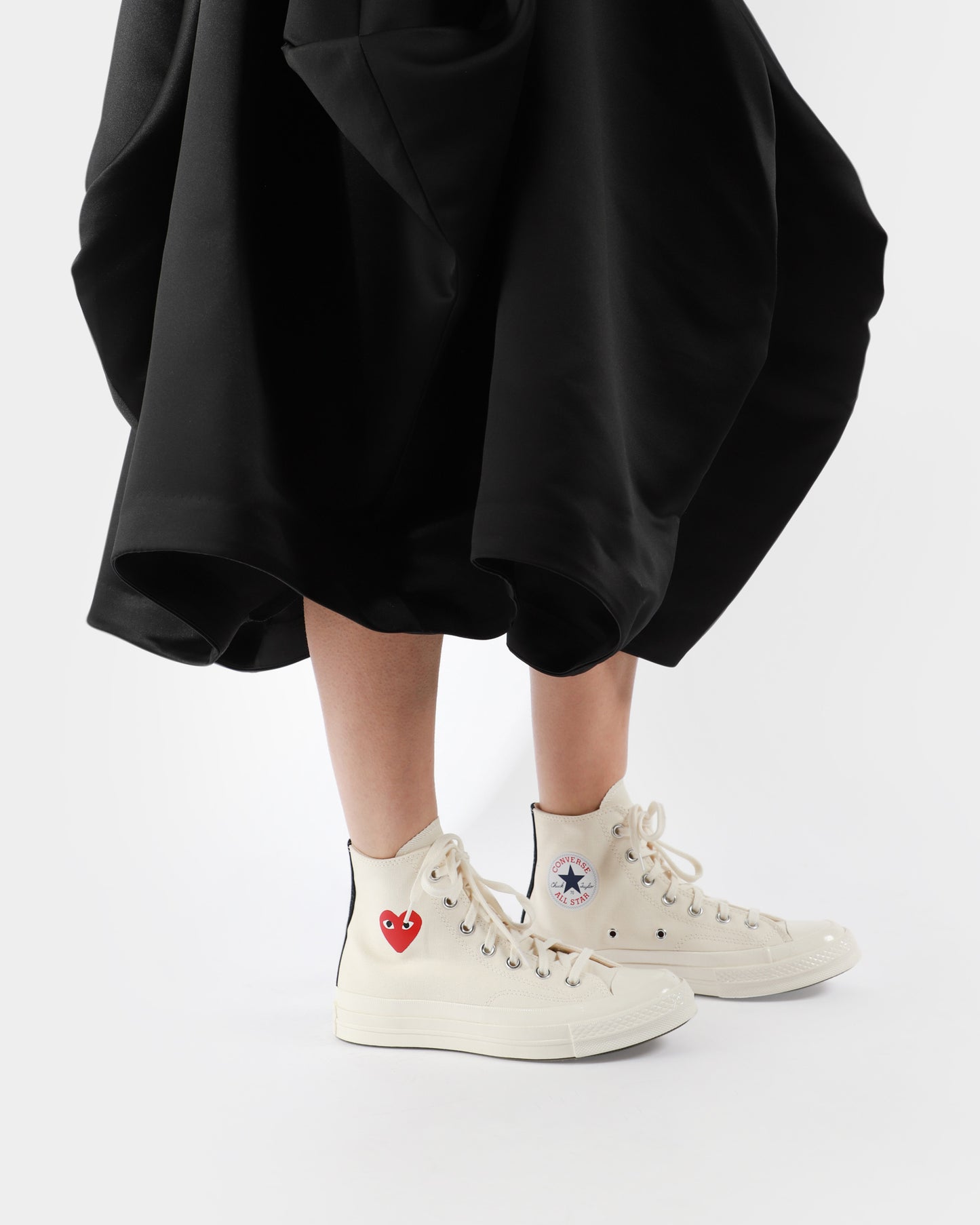 PLAY X Converse Chuck 70 Small Heart Hi Top Sneakers