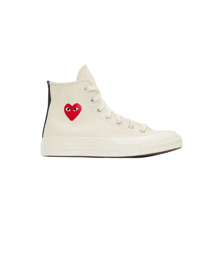 PLAY X Converse Chuck 70 Small Heart Hi Top Sneakers