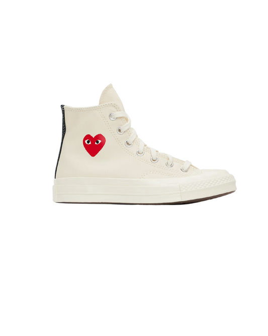 PLAY X Converse Chuck 70 Small Heart Hi Top Sneakers