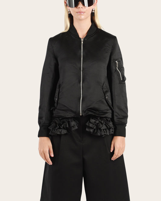 Ruffle Hem Blouson