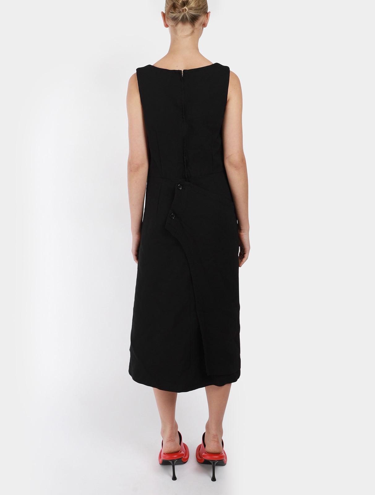 Sleeveless Pouch Front Dress