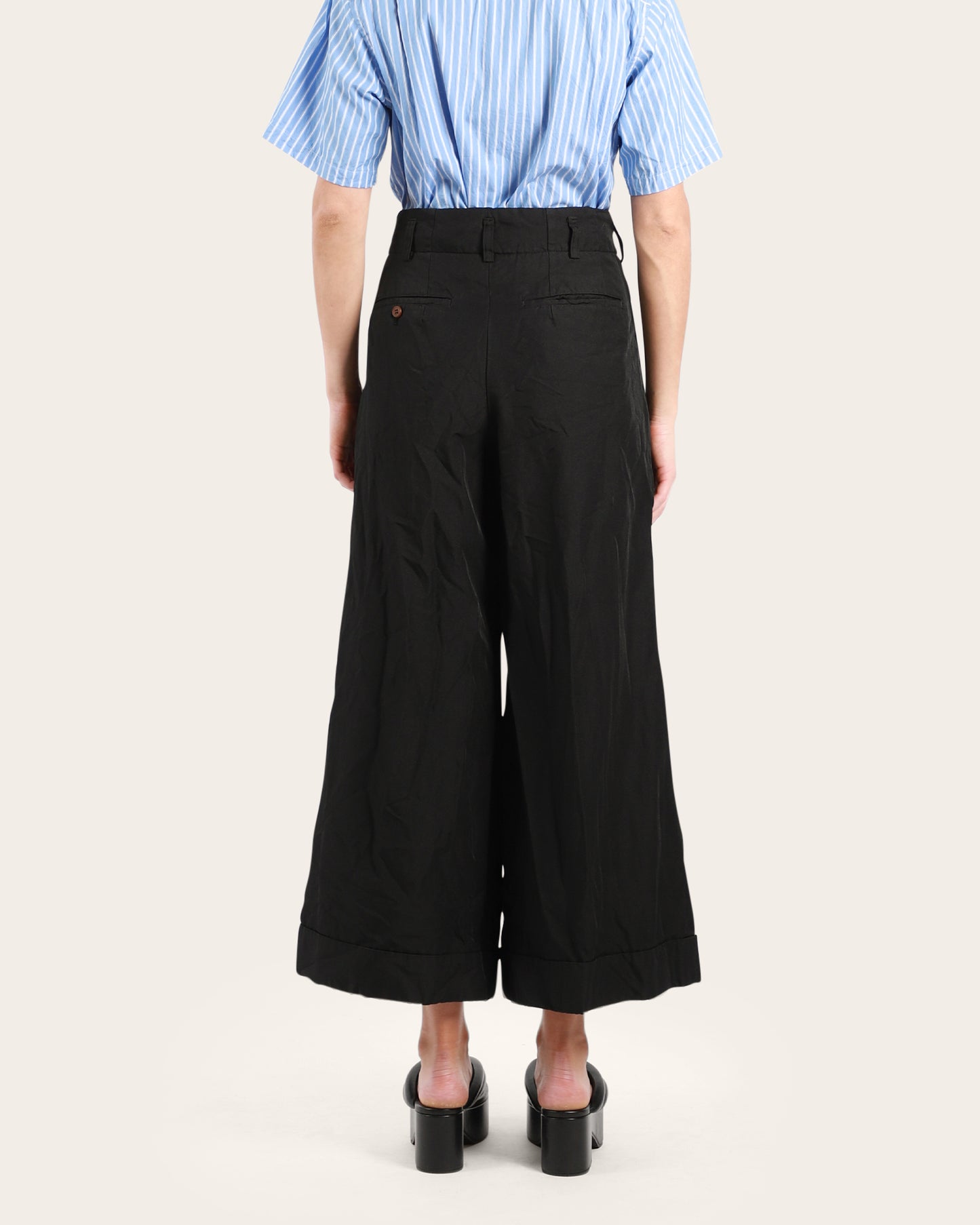 Wrinkle Pleated Pants
