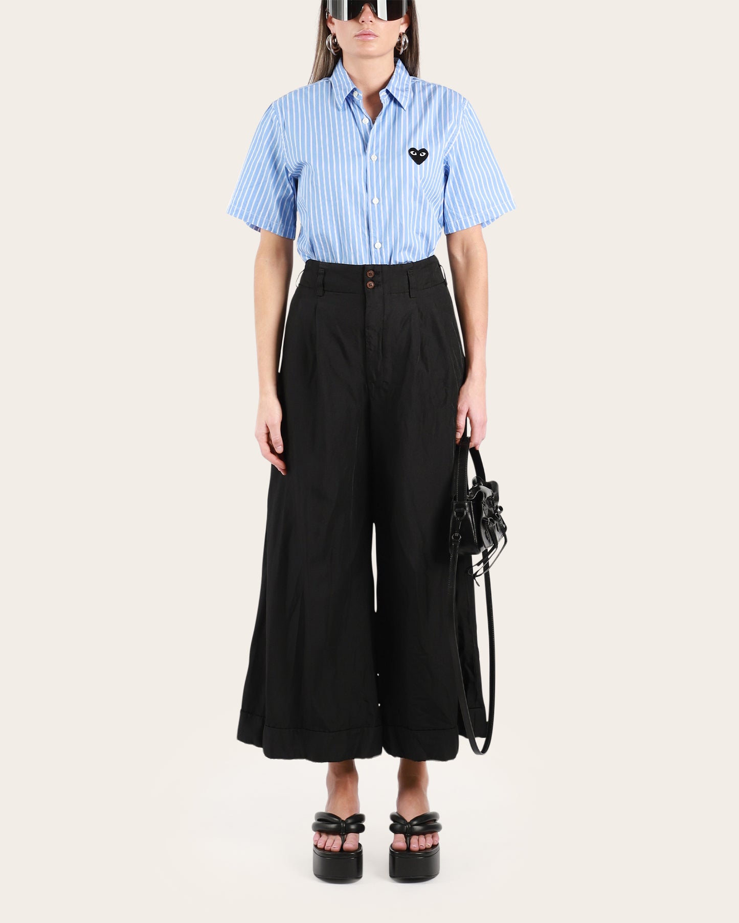 Wrinkle Pleated Pants