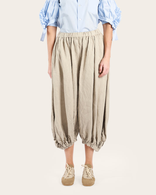 Cropped Balloon Trousers
