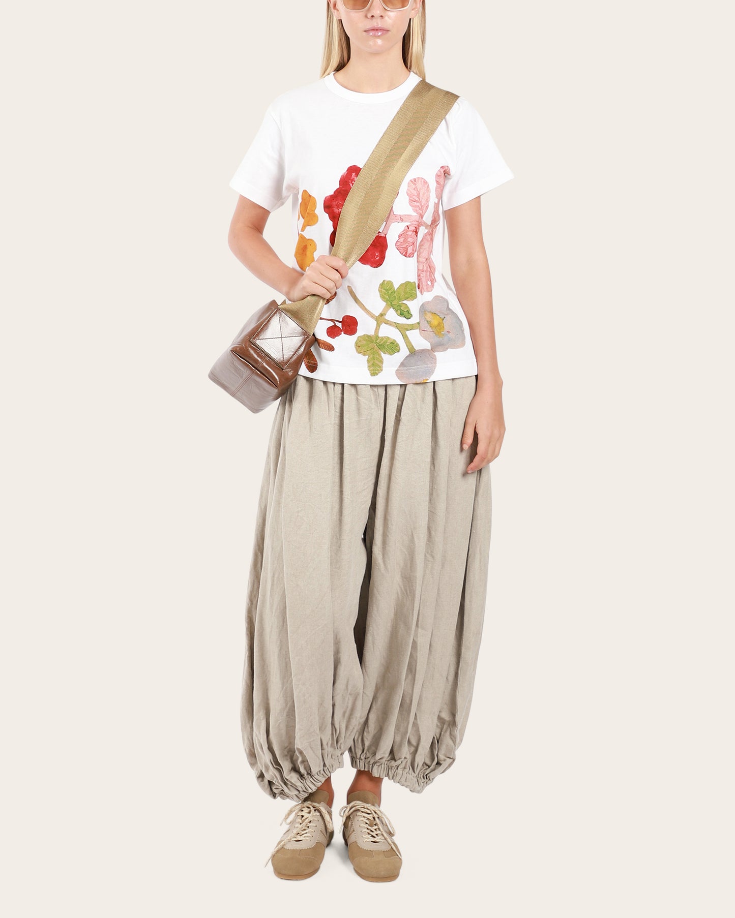 Cropped Balloon Trousers