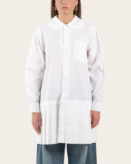 Pleated Hem Blouse