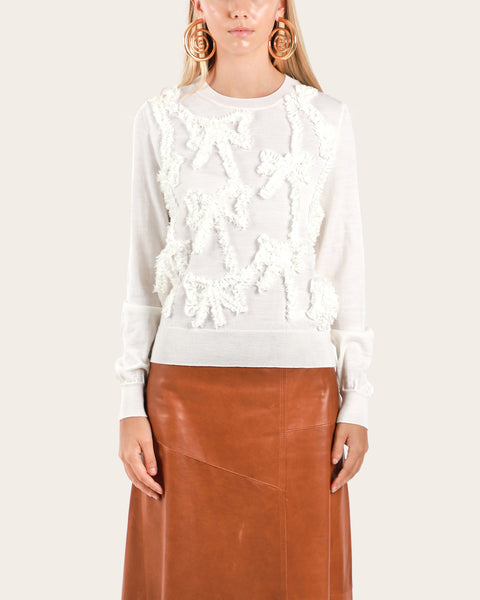Ruffle Bow Sweater
