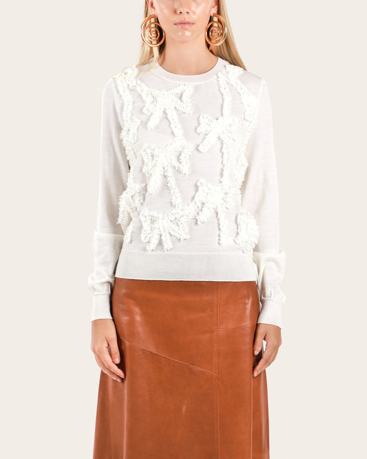Ruffle Bow Sweater