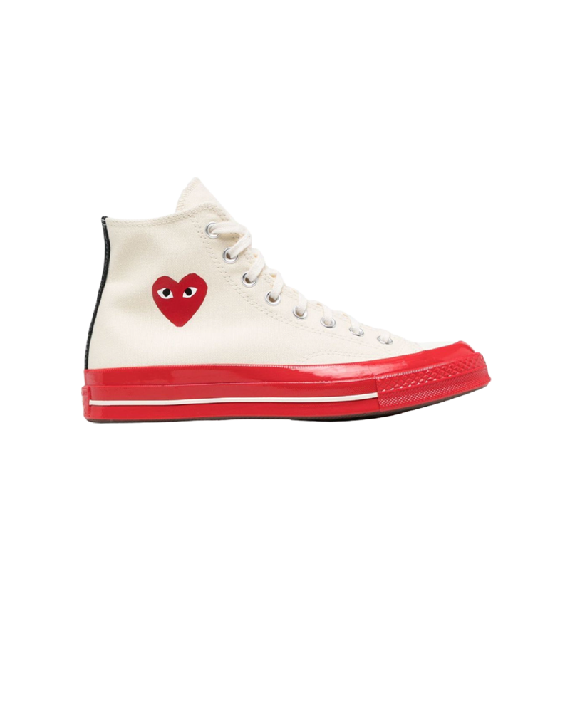 PLAY X Converse Hi Top Red Sole