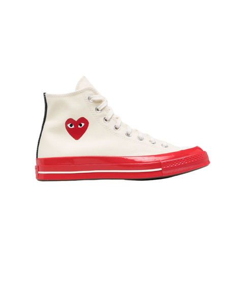 PLAY X Converse Hi Top Red Sole