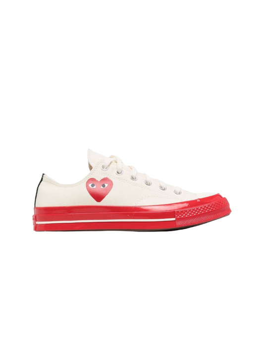 PLAY X Converse Low Top Red Sole