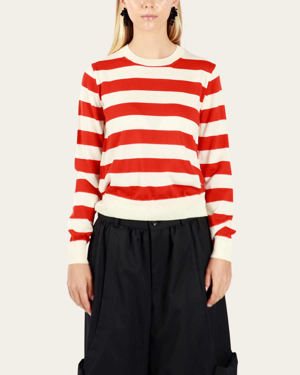 Stripe Crew Neck Top