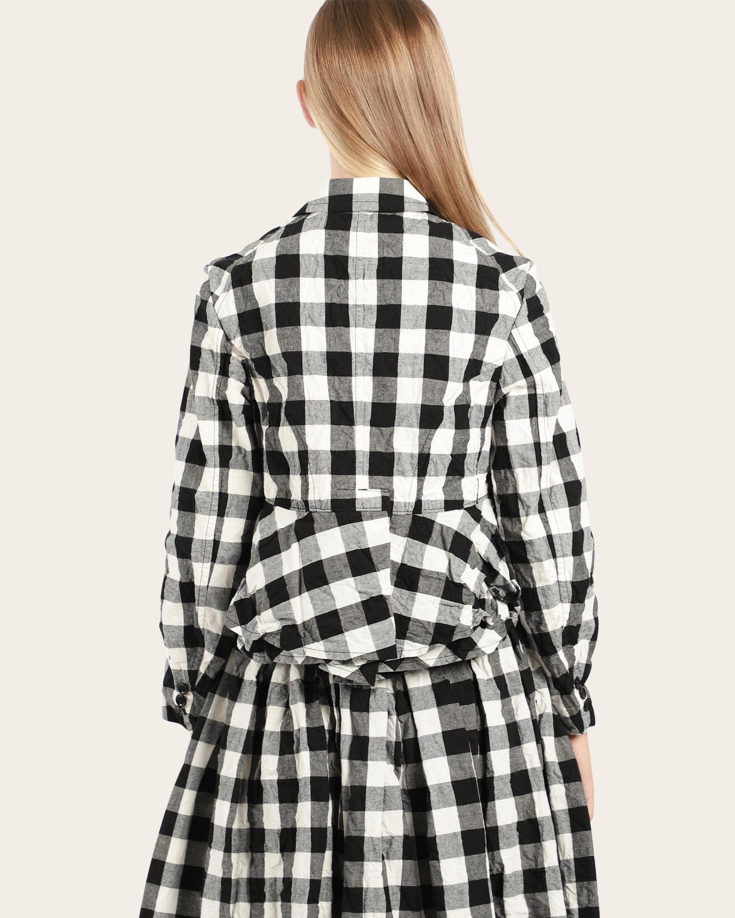 Crop Check Jacket