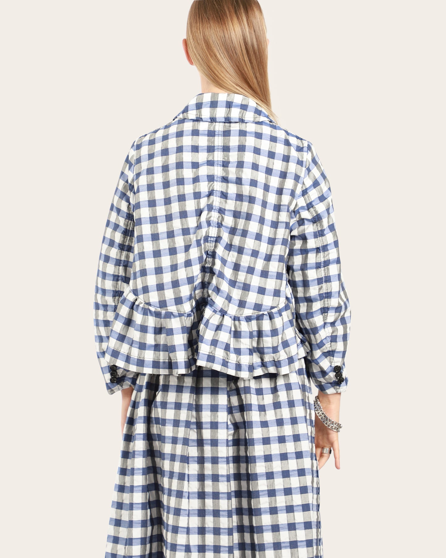 Crop Check Jacket