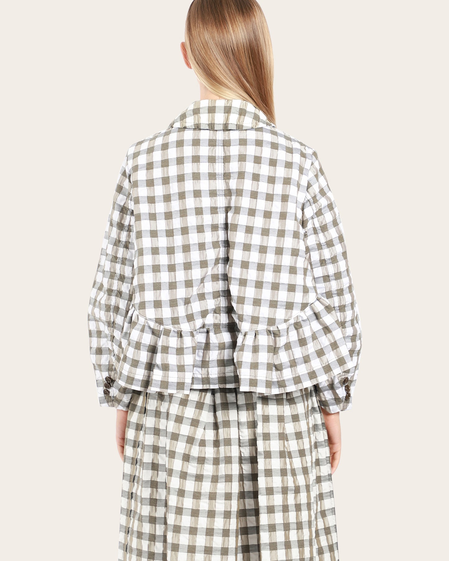 Crop Check Jacket