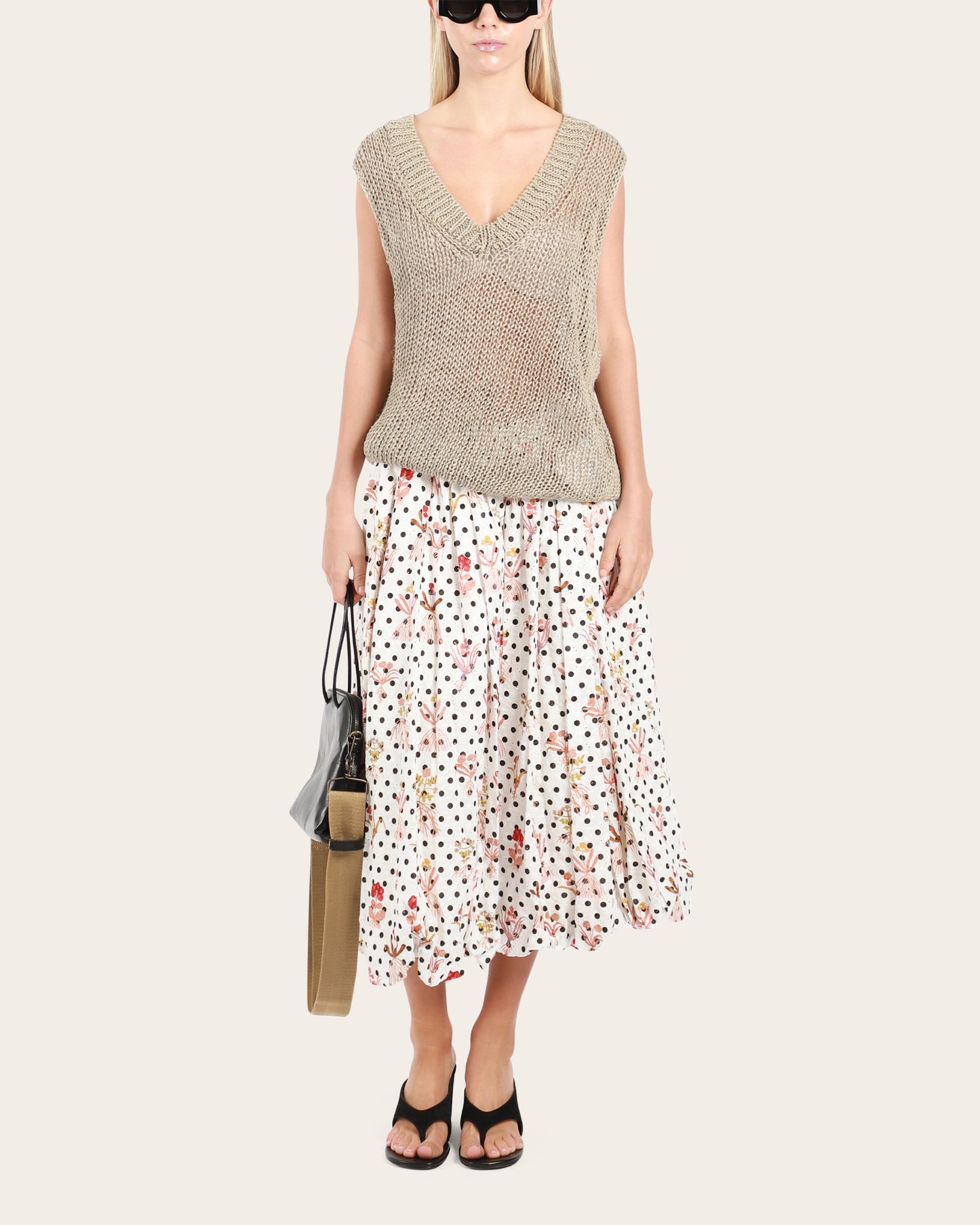 Polka Print Skirt