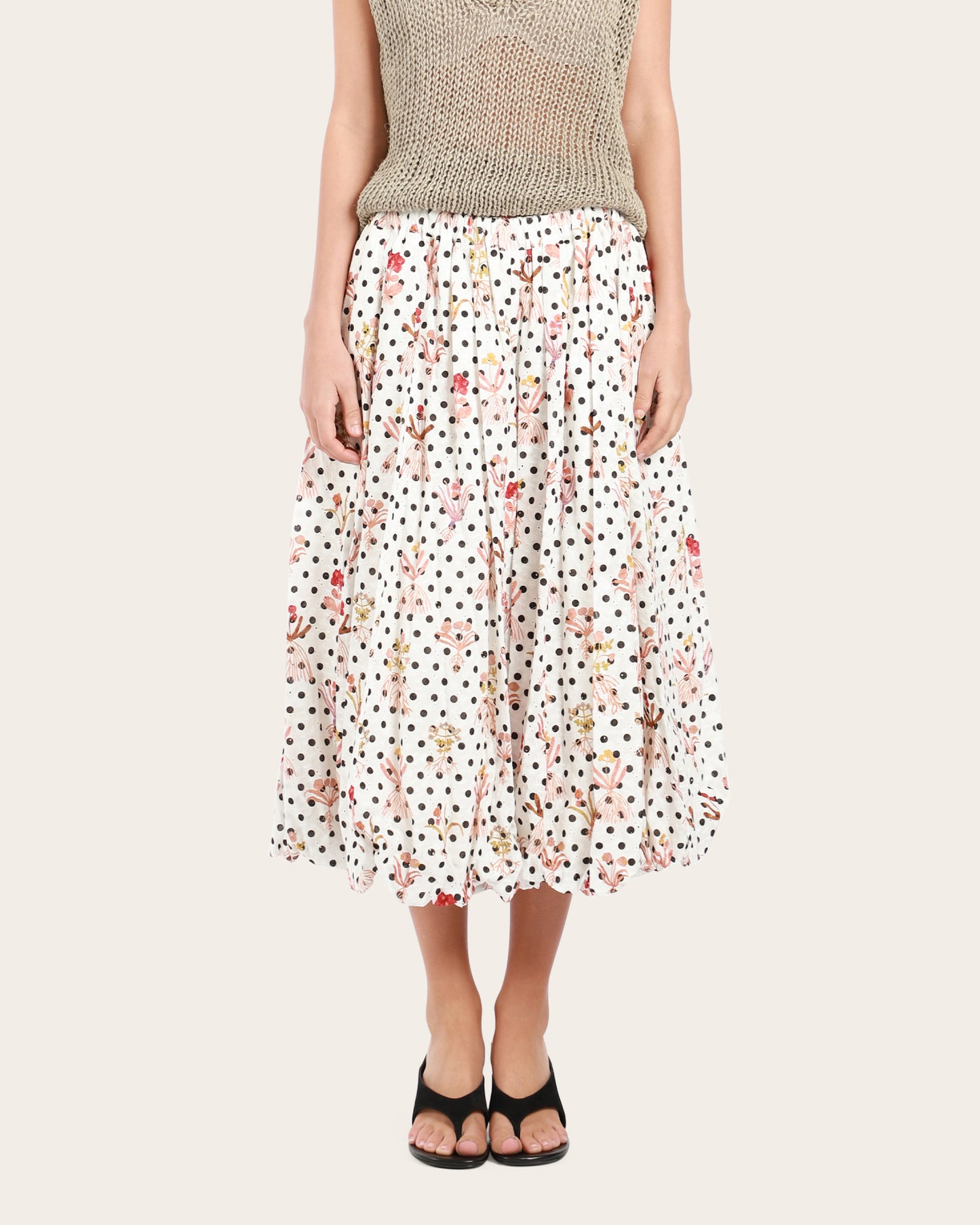 Polka Print Skirt