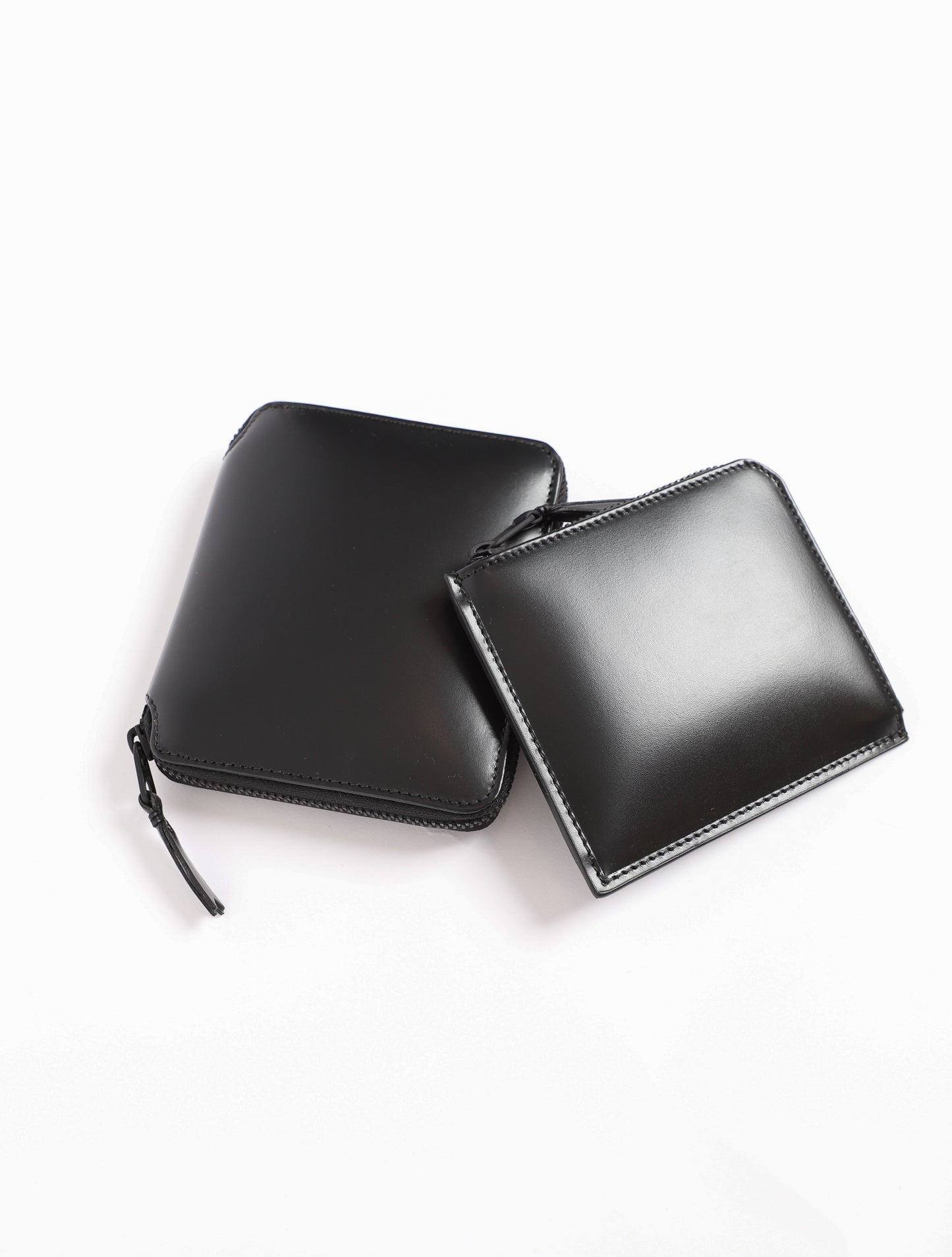 Very Black Side Zip Wallet