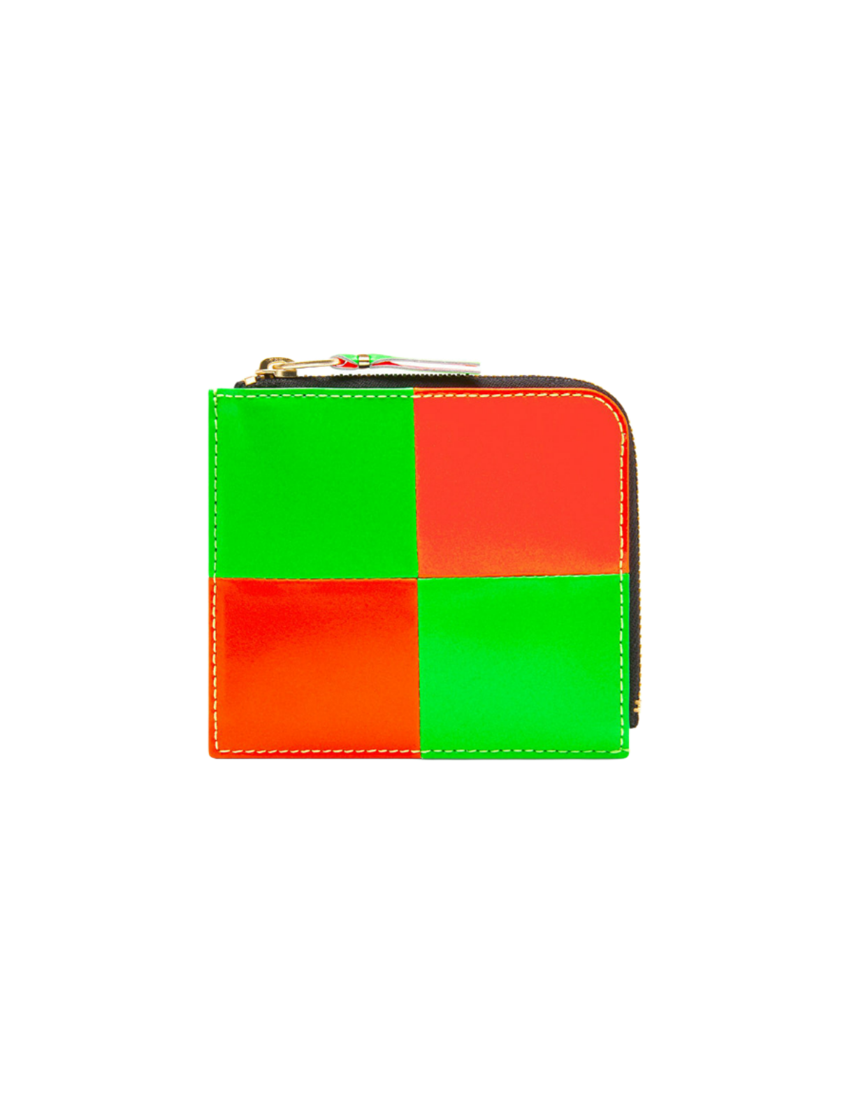 Fluo Squares Side Zip Wallet