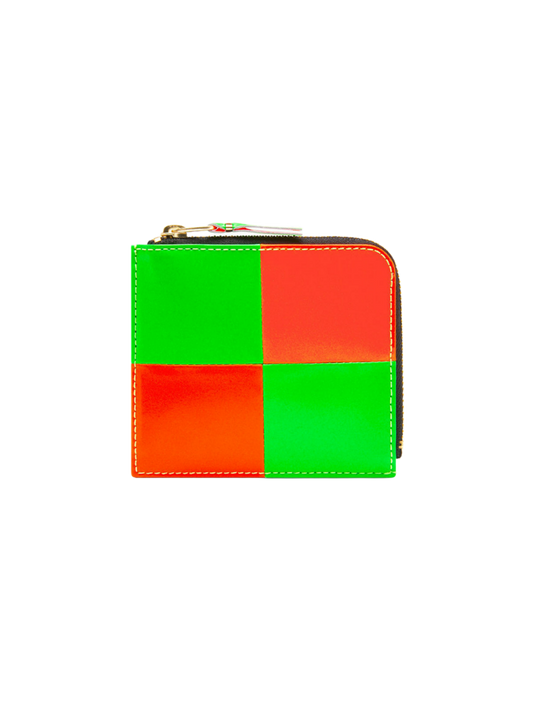 Fluo Squares Side Zip Wallet