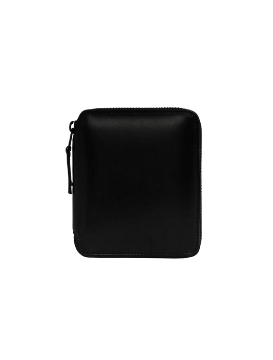 Very Black Square Zip Wallet